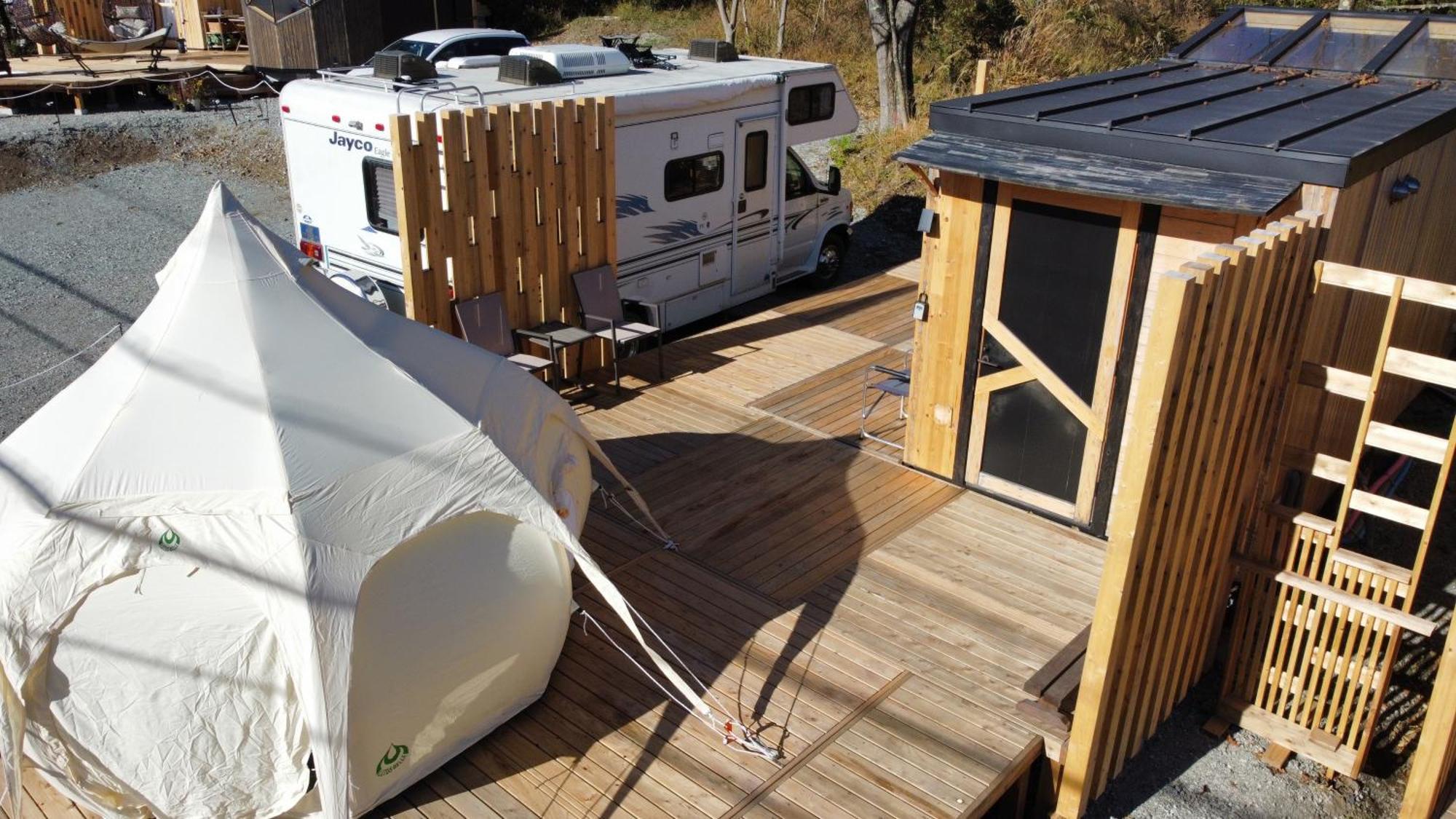 Hotel Fuji Dome Glamping Fujikawaguchiko Zewnętrze zdjęcie